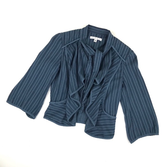 {CAbi} #870 Must Have Cascade Striped Swing Jacket - Picture 3 of 8
